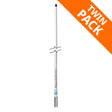 Shakespeare Galaxey White Fibreglass 3dB VHF Antenna - 1.2m (2 Pack) - PROTEUS MARINE STORE