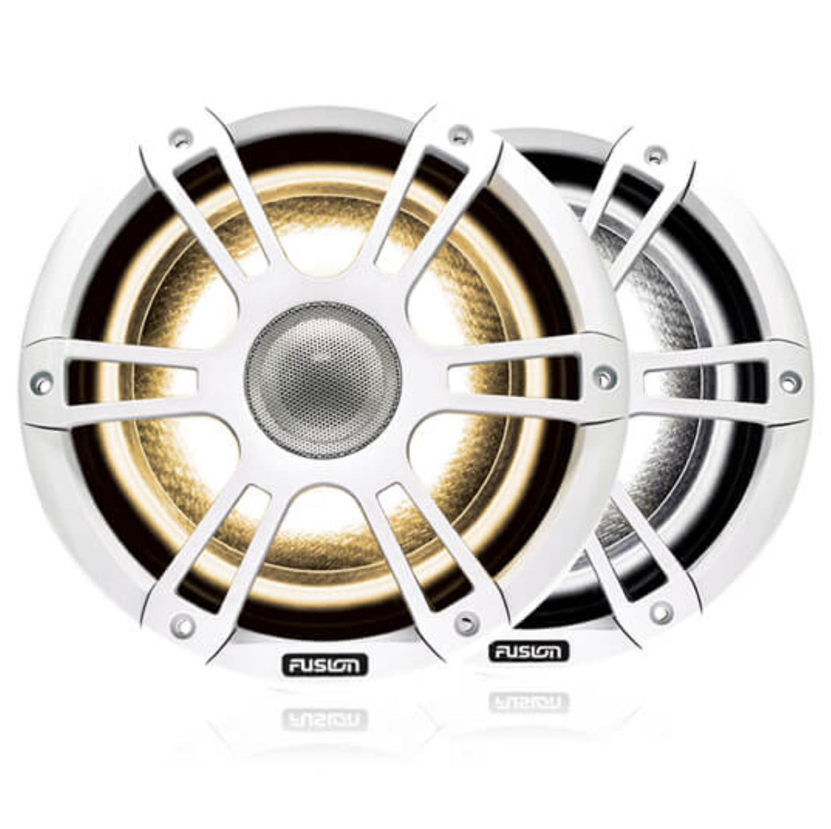 Fusion SG-FL882SPW 8.8" CRGBW LED Marine Speakers 330W - Sports White - PROTEUS MARINE STORE
