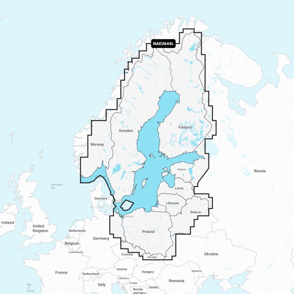 Navionics+ Large Chart: EU644L -  Baltic Sea - PROTEUS MARINE STORE