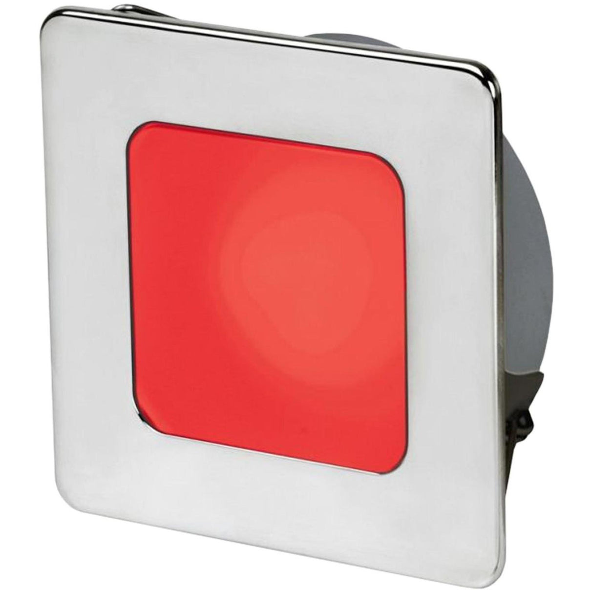 Hella Slim EuroLED 95 Marine Grade SS Low Profile Square Light (Daylight White + Red)