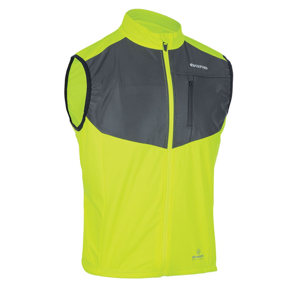 Oxford Venture Windproof Gilet - Fluorescent Yellow - 2XL - PROTEUS MARINE STORE