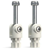 Railblaza Rowlock - Pair Fits Most Aluminium Oars, Rowing & Removeble - White