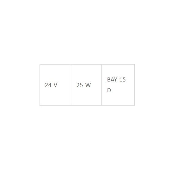 SPEZ.NAV.BULB 24V 25W BAY15D Replacement Bulb