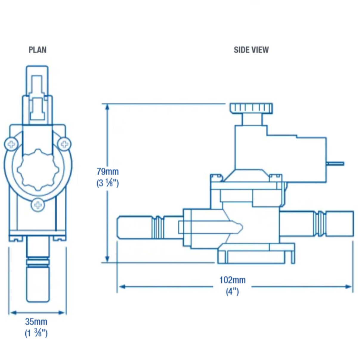 Whale Inline Water Pressure Switch For 12mm Pipe Caravan Motorhome Boat WU7207