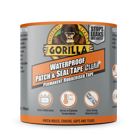 Gorilla Waterproof Patch & Seal Tape Clear - PROTEUS MARINE STORE