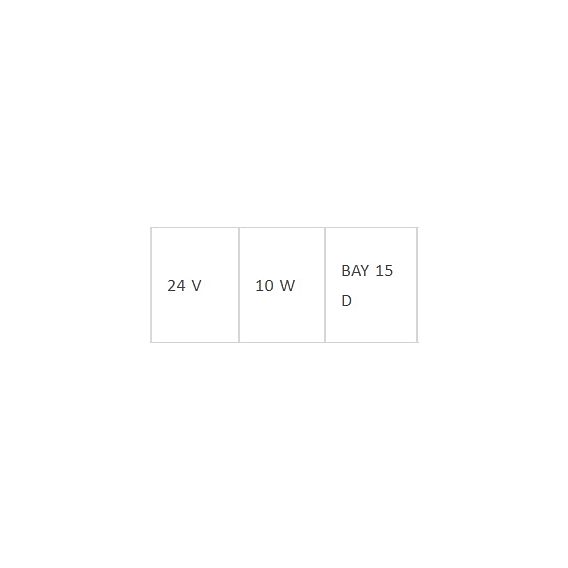 SPEZ.NAV.BULB 24V 10W BAY15D Replacement Bulb