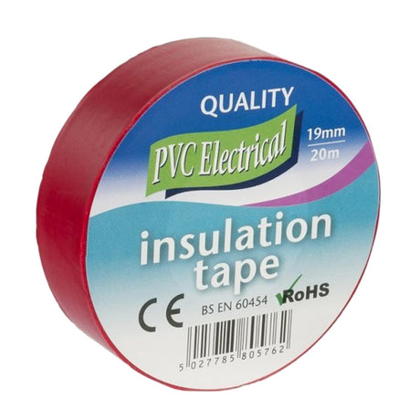 Electrical PVC Insulation Tape Red 19mm x 20m - PROTEUS MARINE STORE