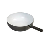 Bo-Camp Wok Pan Sprint Removable Handle Blk/White Dia 24cm