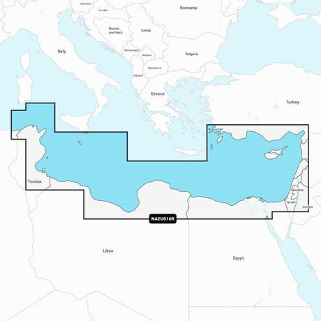 Navionics+ Regular Chart: EU016R -  Mediterranean Sea, Southeast - PROTEUS MARINE STORE