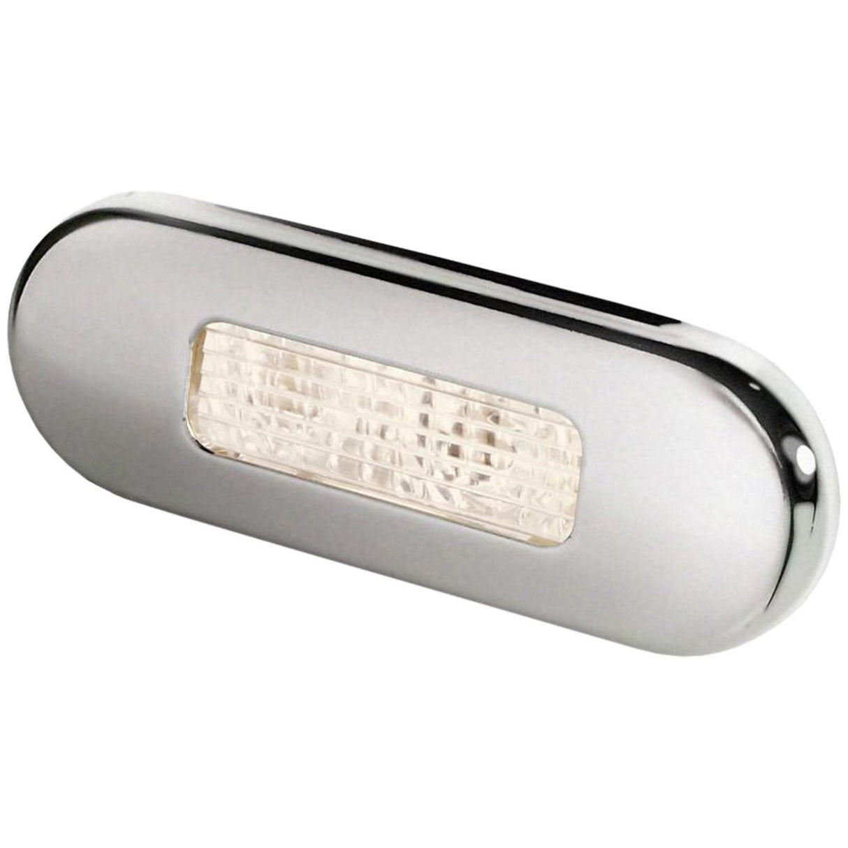 Hella Oblong LED Courtesy Light with Stainless Steel Rim (Warm White)