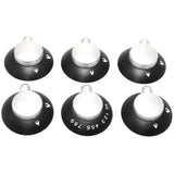 Thetford Enigma Oven, Grill-Hob Control Knob Kit Black & Satin SSPA0903.SA