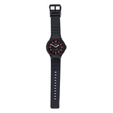 Mens Analogue Watch with Resin Strap - Black - PROTEUS MARINE STORE