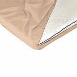 Duvalay Zipped Sheet for VW Campervan Compact Travel Topper 115 x 2.5cm Cappuccino