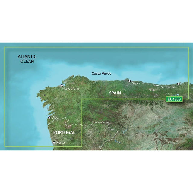Garmin BlueChart G3 Vision Small Area - VEU486S - Galicia & Asturias - PROTEUS MARINE STORE