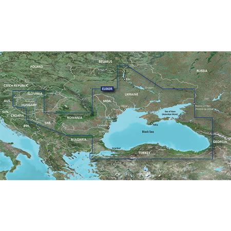 Garmin BlueChart G3 Vision Regular Area - VEU063R Black Sea & Azov Sea - PROTEUS MARINE STORE