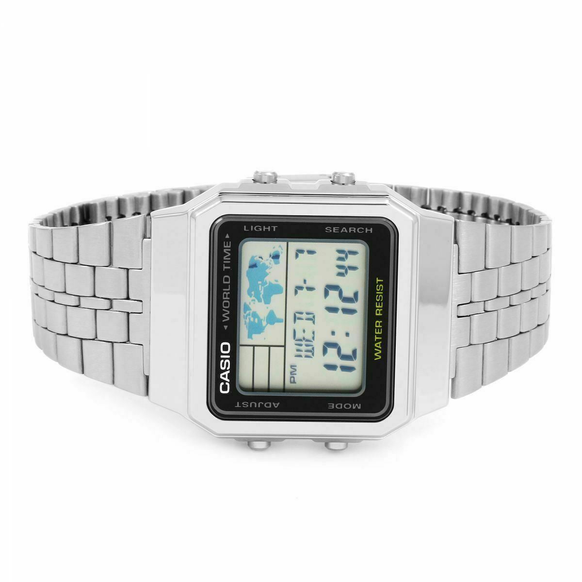 Mens Digtial Watch with World Time