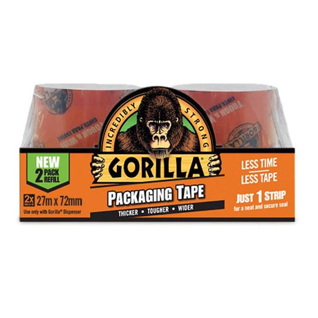 Gorilla Packaging Tape Refill 2 x 27m - PROTEUS MARINE STORE