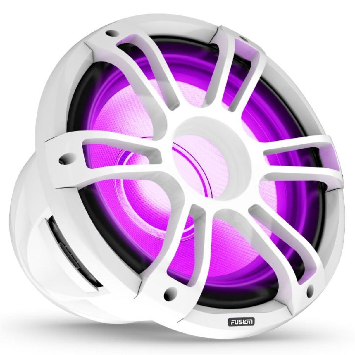 Fusion SG-SL123SPW 12" 3i CRGBW LED Subwoofer 1400W - Sports White - PROTEUS MARINE STORE