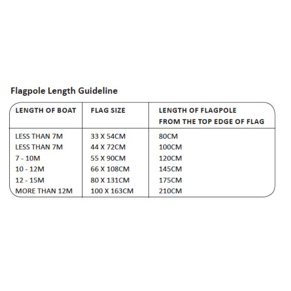 Mahogany Flag Pole 125cm