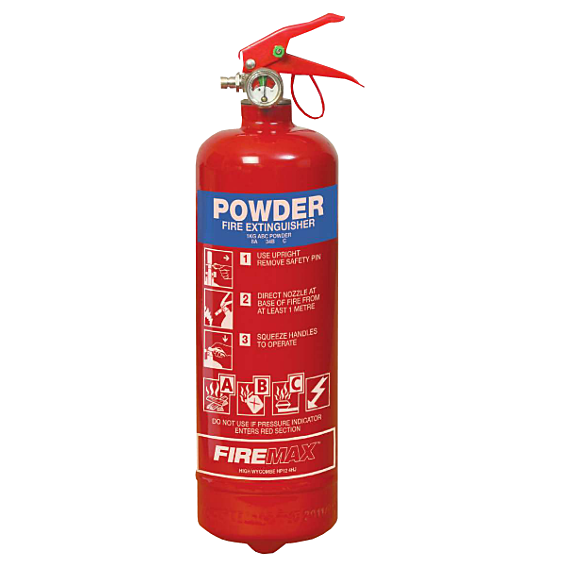 1kg ABC Dry Powder Extinguisher 8A 34B MED