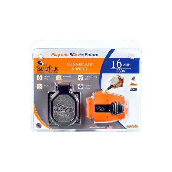 16 Amp - Female Connector & Stainless Steel Inlet