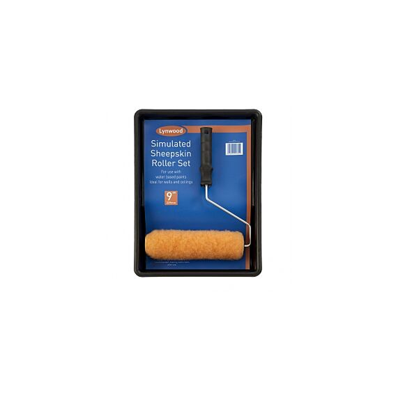 9in Simulated Sheepskin Roller Set