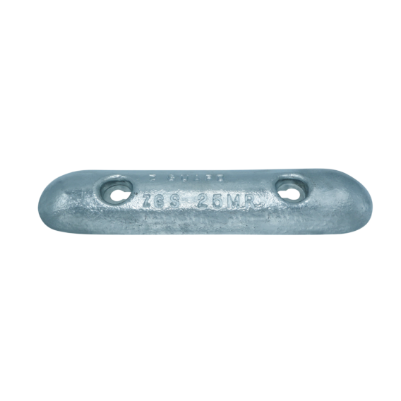 Aluminium hull Anode - 5kg nom net wt bolt on - 229 mm bolt centres