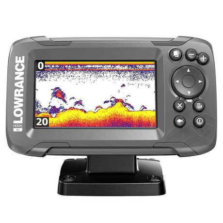Lowrance HOOK2 4x Fishfinder with Bullet Skimmer Transducer - PROTEUS MARINE STORE