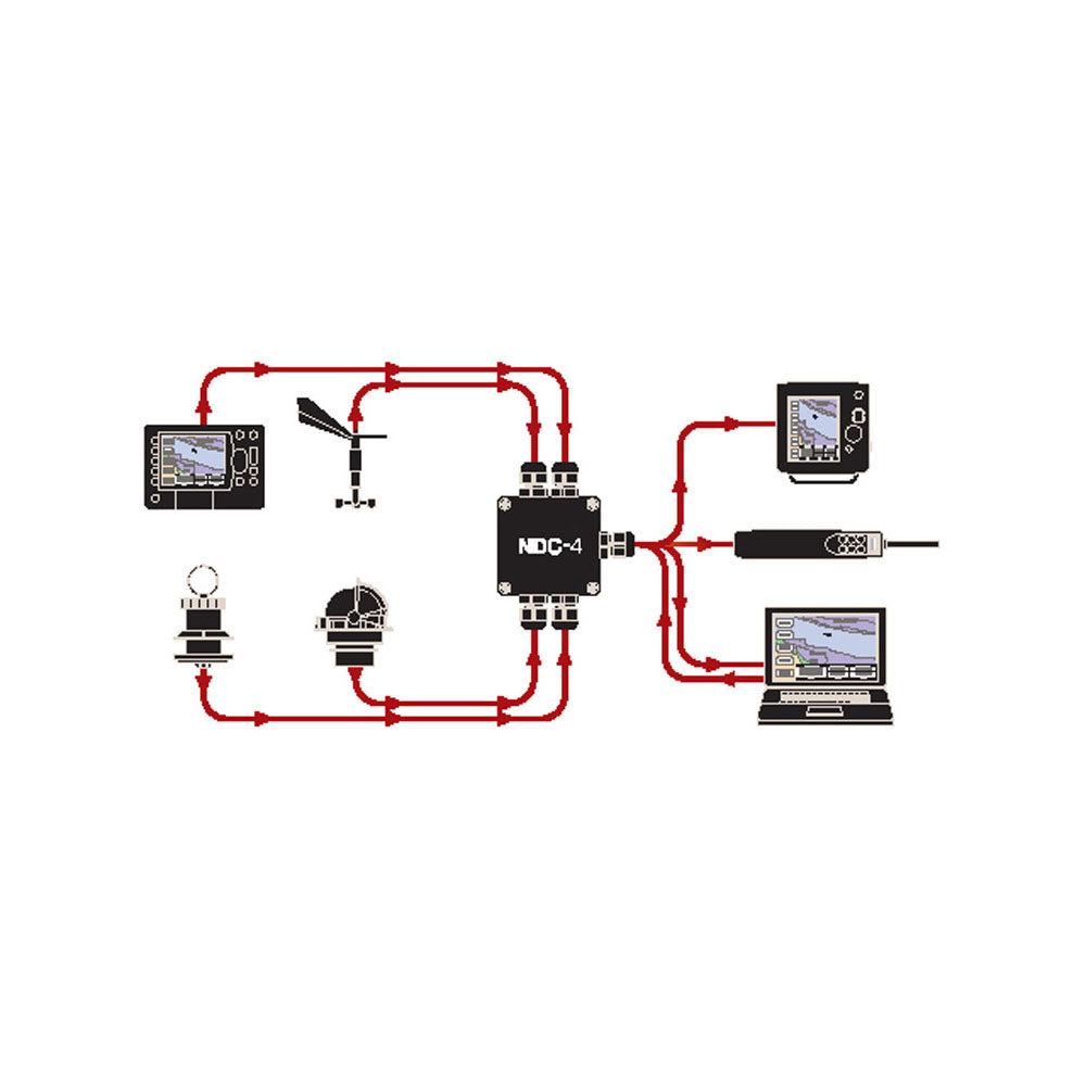 Actisense NDC-4-A NMEA 0183 Multiplexer - PROTEUS MARINE STORE