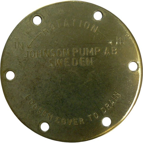 Johnson End Cover F7B 85mm Diameter 6-Hole - PROTEUS MARINE STORE