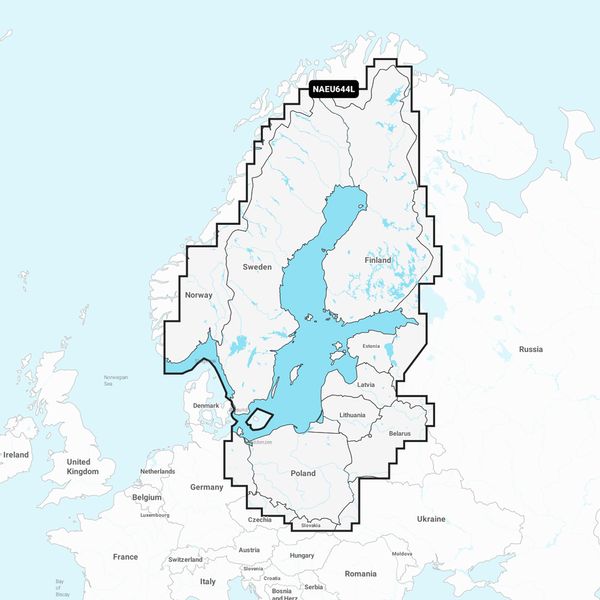Navionics + NAEU644L Baltic Sea - Large - PROTEUS MARINE STORE