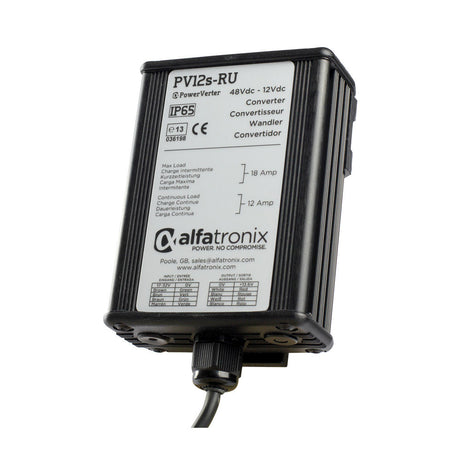 Alfatronix Powerverter IP65 24-12VDC Converter - 144W (12A) - PROTEUS MARINE STORE