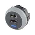 Alfatronix Powerverter Double USB Power Outlet - Rear Fit - 2 x 1.5A - PROTEUS MARINE STORE