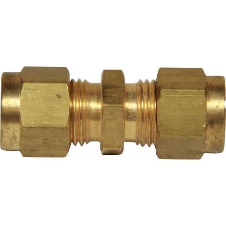 AG Brass Straight Coupling 1/8" x 1/8" - PROTEUS MARINE STORE
