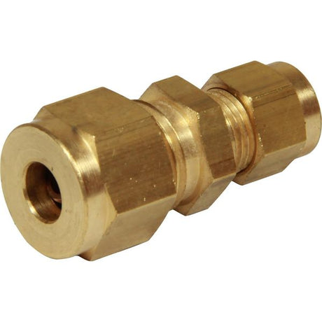 AG Brass Straight Coupling 1/4" x 3/16" - PROTEUS MARINE STORE