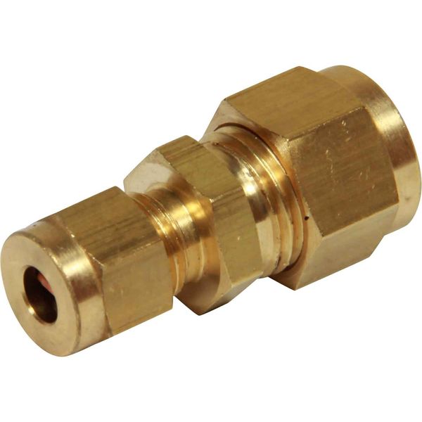 AG Brass Straight Coupling 5/16" x 3/16" - PROTEUS MARINE STORE