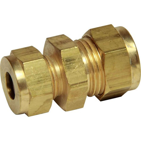 AG Brass Straight Coupling 1/2" x 3/8" - PROTEUS MARINE STORE