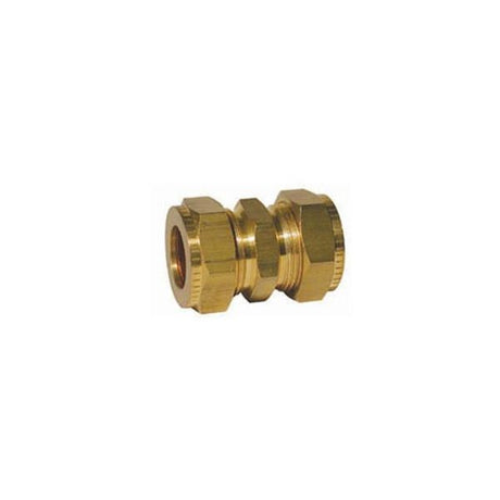AG Brass Straight Coupling 3/16" x 1/8" - PROTEUS MARINE STORE