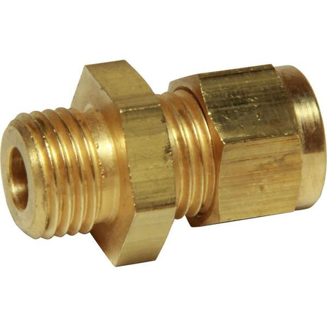 AG Brass Male Stud Coupling 5/16" x 1/4" BSP - PROTEUS MARINE STORE