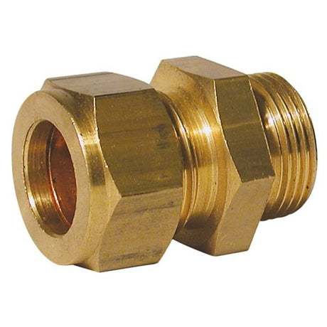 AG Brass Male Stud Coupling 1/4" x 1/8" BSP - PROTEUS MARINE STORE