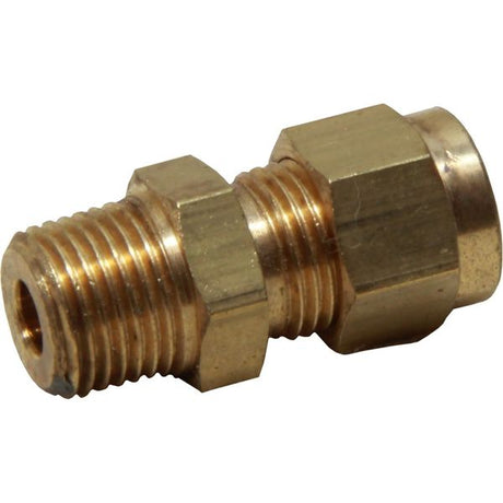 AG Brass Male Stud Coupling 3/16" x 1/8" BSP Taper - PROTEUS MARINE STORE
