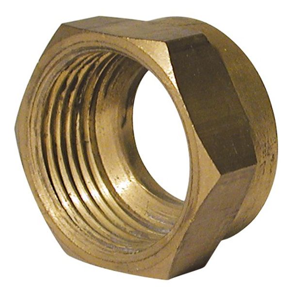 Wade Brass Coupling Nut 10mm Tube 3/8" BSP - PROTEUS MARINE STORE