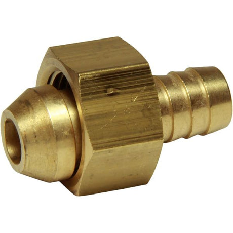 AG Brass Hose Tail Connector 3/8" BSP Nut to 3/8" Spigot - PROTEUS MARINE STORE