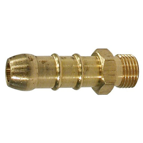 AG Brass Hose Tail Connector 1/8" BSP to 10mm Spigot - PROTEUS MARINE STORE
