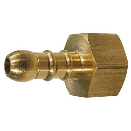 AG Brass Connector 3/8" BSP Female - 3/8" Hose Packaged - PROTEUS MARINE STORE