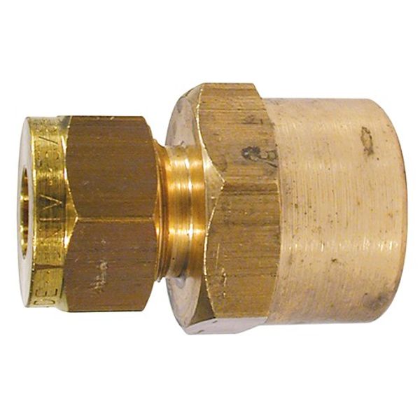 Wade Brass Female Stud Coupling 1/4" - 3/8" BSP Taper - PROTEUS MARINE STORE