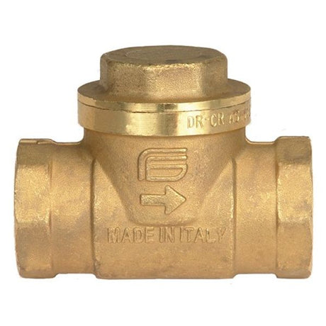 AG Swing Check Valve DZR Brass 2" BSP Female Ports - PROTEUS MARINE STORE