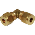 AG Brass Equal Elbow Coupling 1/4" x 1/4" - PROTEUS MARINE STORE