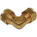 AG Brass Equal Elbow Coupling 3/8" x 3/8" - PROTEUS MARINE STORE
