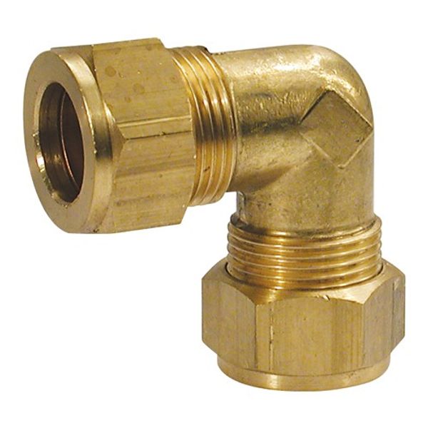 Wade Brass Equal Elbow Coupling 6 x 6mm - PROTEUS MARINE STORE